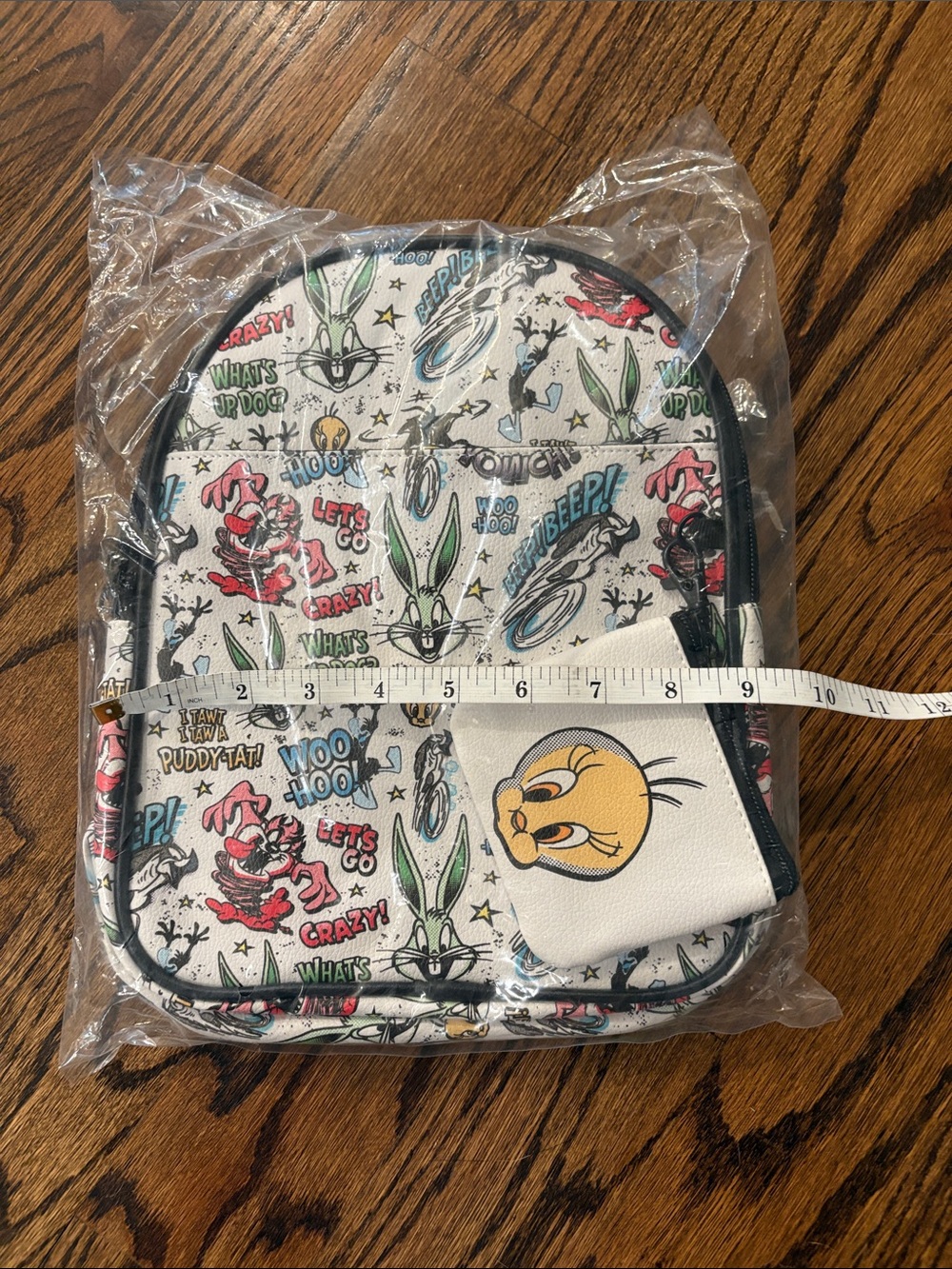 Warner Bros. Kids Looney Tunes Mini Backpack in White, Black, Red, Yellow
